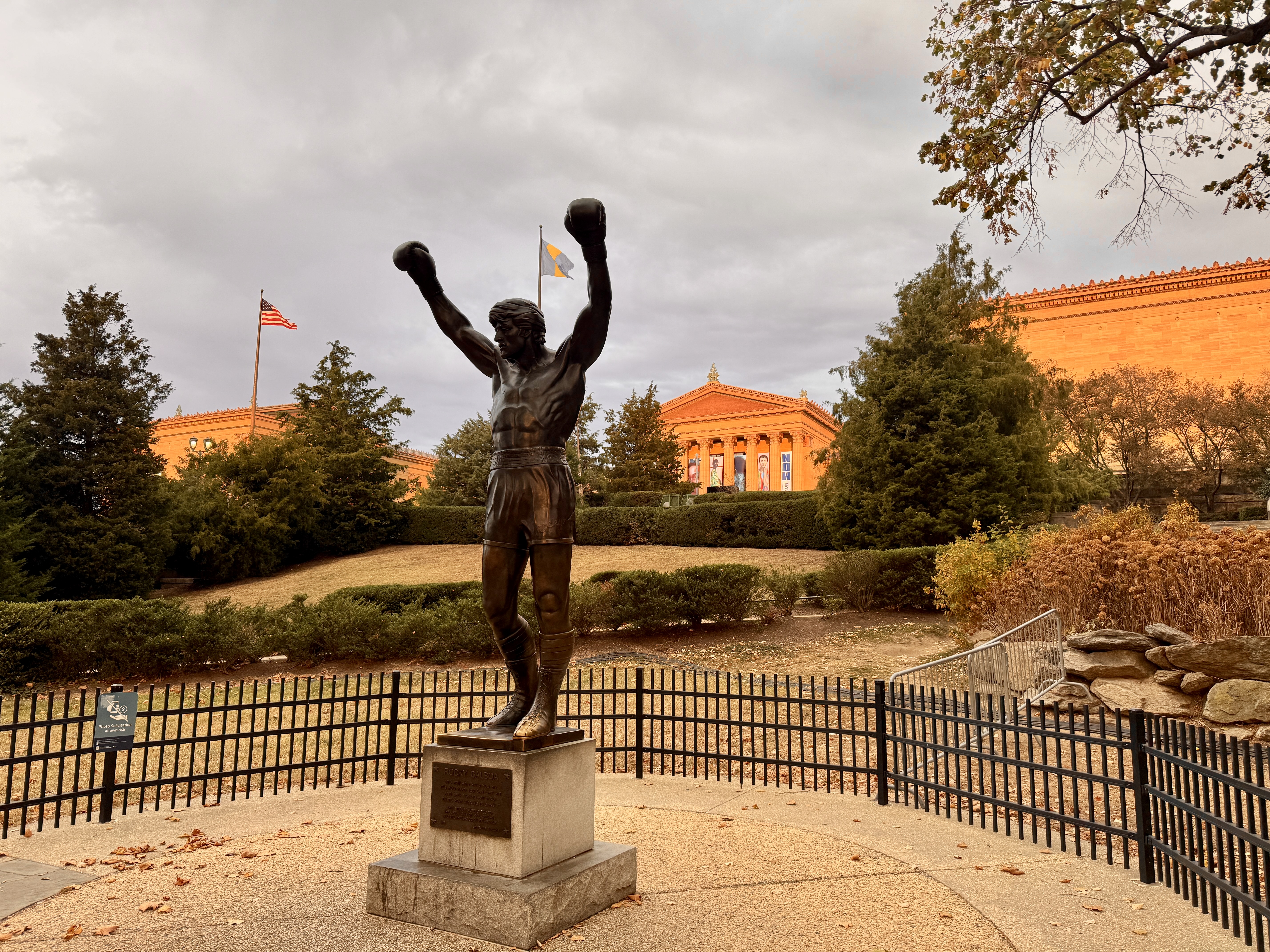 Photo of a Statue of Rocky Balboa